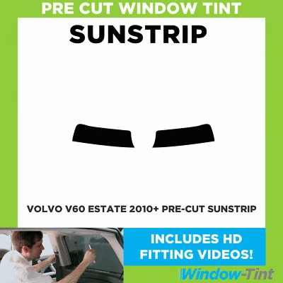 Pre Cut Tinted Sunstrip - For Volvo V60 Estate 2010+ - 5% Limo Internal - Image 1 of 4