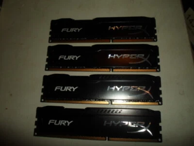 Kingston HyperX Fury black  - DDR3 -1866 - 32GB - 4x8 GB - PC3-14900  - TOP !! 2 - Bild 1 von 4