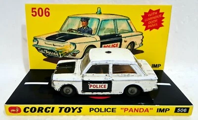 CORGI 506 🚓 POLICE  PANDA SUNBEAM IMP 🚨 Diecast Model Car & Custom Display - Image 1 of 4