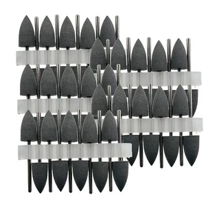 50 PCS Dental SILICONE Rubber polishers Diamond polishing Burs 2.35mm - Picture 1 of 2