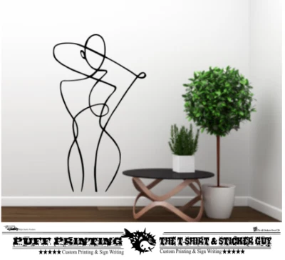 Wall Art Girl Woman Lady Large  Decor Vinyl StickerS bedroom living room - Image 1 of 3