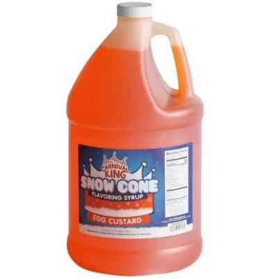 Carnival King 1 Gallon Egg Custard Snow Cone Flavoring Syrup - Image 1 of 2