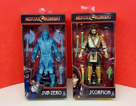McFarlane Mortal Kombat - Scorpion And Sub-Zero GameStop    ( BOX/SEAL DAMAGE) Cover