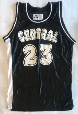 Vintage Sports Belle Inc. Central 23 Basketball Jersey Men’s Large L Black GUC - Image 1 of 4