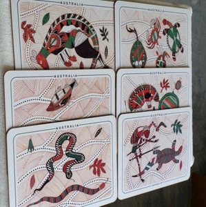 THE AUSTRALIAN  COLLECTION BY MONDO, 6 PLACE MATS,  11" X 8.5" ( NEW ) - Picture 1 of 16