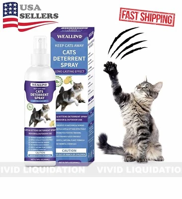WEALLIN Cat Anti Scratch Deterrent Spray Indoor & Outdoor Cat and Kitten Training Tool