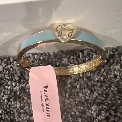 Brazalete Brazalete Corazón Dorado Juicy Couture con Esmalte Azul Foto 1 de 4