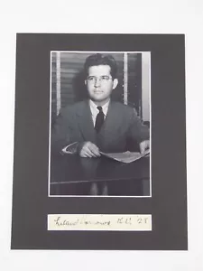 Pantalla Leland Barrows firmada mate 8x10 K.U. 28 embajadores de Estados Unidos autografiados de colección - Imagen 1 de 1