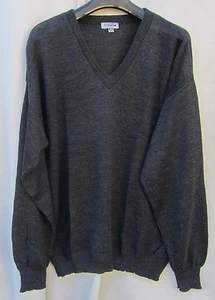 NEW MENS 2XL Gray ANDREW ROHAN ACRYLIC SWEATER "V" Pullover EDWARDS $6.50SH 2X - Picture 1 of 3