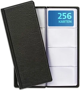 Visitenkartenmappe für 256 Visitenkarten Aufbewahrung Etui Tasche Buch Organizer - Bild 1 von 7