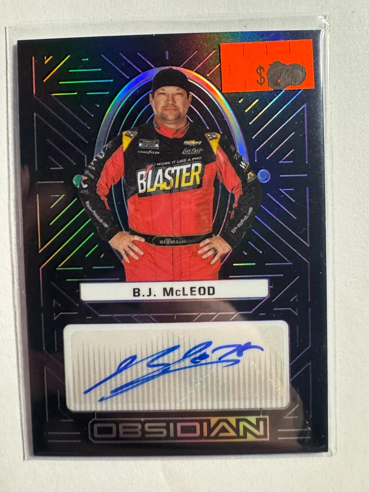 K270,284 - 2023 Panini Chronicles Obsidian Auto Etch Purple #11 B.J. McLeod/49 - Image 1 of 1