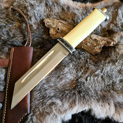 Sax Mittelalter  Wikingermesser Handgeschmiedet Beingriff  Scharf   (V08) - Bild 1 von 4