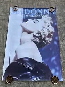 #171 1986 MADONNA True Blue Record Store Promo POSTER Original 38” X 26.5” - Picture 1 of 6