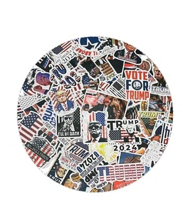 x100 Bulk Lot President Donald Trump MAGA Republican 2024 Stickers Decals Lot A9 - Picture 1 of 2