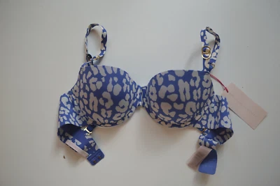 Nuevo con etiquetas Sujetador Stella McCartney Demi Estampado Leopardo Talla 34C (Estados Unidos) 75C (UE) Foto 1 de 4