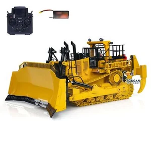 1/14 Maßstab Hydraulische RC Bulldozer Metall Lackiert Fernbedienung Dozer D11T - Picture 1 of 12