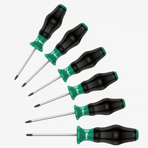 Wera 05031552001 6 Piece Kraftform Comfort Pozidriv/Slotted Screwdriver Set - Bild 1 von 1