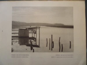 Negro Fishing Mississippi Fort Bayon At Oceans Spring 1927 Edward Hoppe - Picture 1 of 2