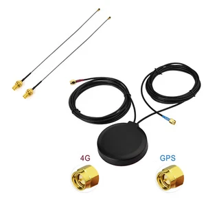 IOT Anti theft CAR GPS 4G LTE Antenna 3m + 2pc u.fl to SMA Pigtails Cable 10cm - Picture 1 of 12