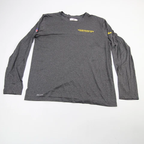 Washington Commanders Nike Dri-Fit Long Sleeve Shirt Men's Dark Gray Used Cover