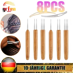 8PCS Dreadlock Häkelnadel Werkzeug Set Haar Verriegelung Werkzeu für Braid Craft - Bild 1 von 11