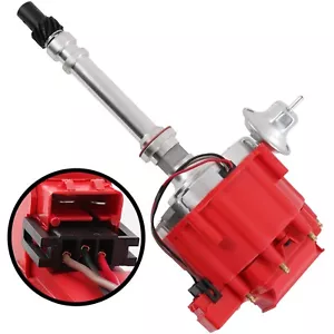 High Performance Red Cap HEI Distributor For Chevy/GM Small Block Big Block 65k - Picture 1 of 13