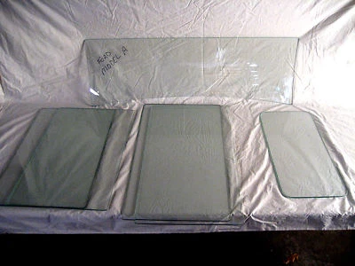 1926 1927 Ford Model T Tudor Sedan 6pc Glass Set Clear Vintage Glass - Image 1 of 2