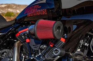 Vance & Hines VO2 Falcon Air Cleaner Kit Carbon/Red Filter 41108 Harley Davidson - Picture 1 of 1