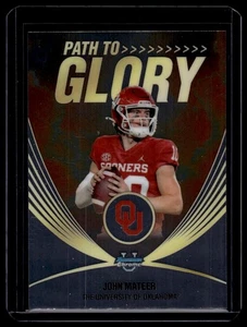 2025 Bowman University Chrome #PG-20 John Mateer Path to Glory - Foto 1 di 2