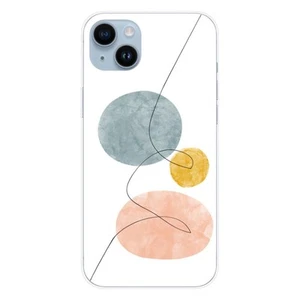 Coque en silicone imprimée compatible Apple iPhone 15 Plus One line bleu - Photo 1 sur 6