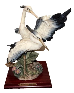 10" VINTAGE ~ MONTEFIORI GROSSE BLAUE REIHER ~ SKULPTUR ~ 1 ITALIENISCHER - Bild 1 von 10