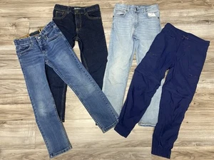 Boys Jeans And Athletic Pants Size 8 Lot containing 4 pair Skinny Regular Fit - Picture 1 of 13
