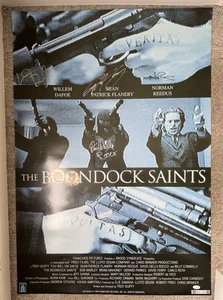 Boondock Saints signiert 27x39 Poster Wilem Dafoe Norman Reedus Flanery Rocco JSA - Bild 1 von 13