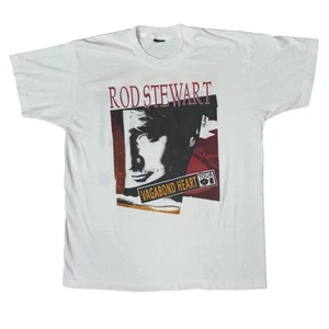 Vintage 1991 Rod Stewart Vagabond Heart Tour Shirt Men XL Double Sided Band 90s - Bild 1 von 21