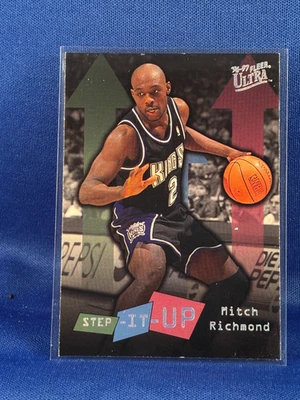 Mitch Richmond 1996-97 Fleer Ultra Step-It-Up #284 Insert Sacramento Kings - Image 1 of 2