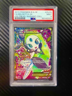 Meloetta EX RC25/RC25 Legendary Treasures Radiant Collection Holo Pokemon PSA 9 - Image 1 of 2