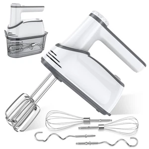 Cordless Electric Hand Mixer: 12 Speeds Powerful Handheld Mixer with 6 Stainl... - Bild 1 von 6