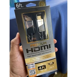 General Electric 6 ft. Ultra HD Premium HDMI High-Speed TV Cable with Ethernet - Picture 1 of 2
