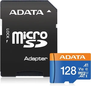 ADATA Premier 128GB Micro SDHC/SDXC UHS-I Class 10 V10 A1 Memory Card w/ Adapter - Picture 1 of 2