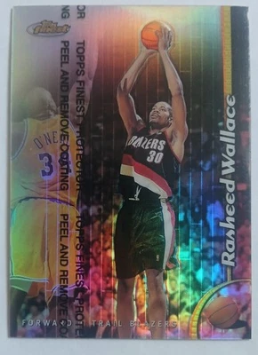 1998 Finest Rasheed Wallace Refractor With Coating Mint - Image 1 of 2