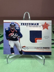 2002 Rookies & Stars Clinton Portis Freshman Orientation Rookie RC Patch /650 - Picture 1 of 2