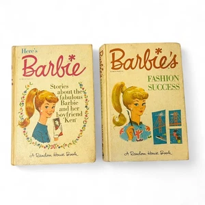 60er Jahre Barbie Buch Lot - Here's Barbie & Fashion Success - Random House - Bild 1 von 12