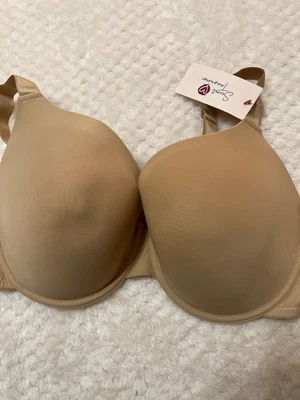 Camiseta sujetador Secret Treasures 40023 beige nailon con aros talla 42C nueva con etiquetas Foto 1 de 4