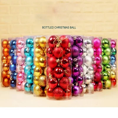 24Pcs 3cm New Christmas Tree Ball, Holiday Party Home Bauble Home Party Hanging - Image 1 of 4