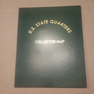 State Quarters Of The United States Collectors Map 1999-2008 Partial Set - Picture 1 of 5