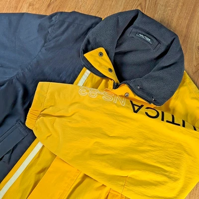 Vintage Nautica NS-83 Sailors Jacket Men's L Reversible Nautical Daily Sweater - Image 1 of 4