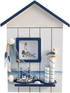 Cassetta Portachiavi in Legno, Portachiavi Da Parete, Scatola Portachiavi a Form - Foto 1 di 12