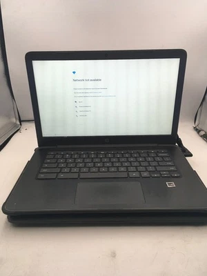 HP CHROMEBOOK 14 G5 -LOT OF 2- BOOTS TO OS/FOR PARTS - INTEL CELERON -READ- BB - Image 1 of 4