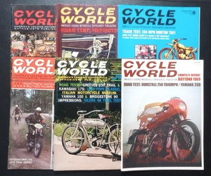 Vintage Lot Of 6 Cycle World Magazine- 1964, 1966, 1968, 1969 - Imagen 1 de 10