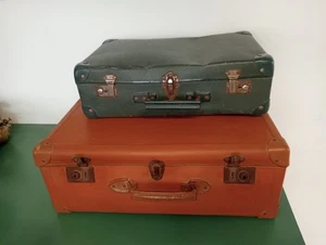 N.2 Koffer Im Karton Vintage Retro für Vitrine - Imagen 1 de 5